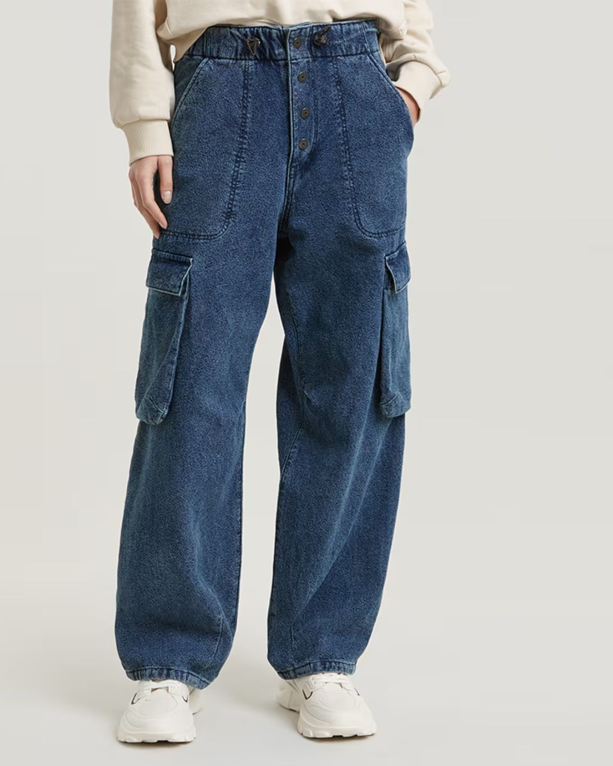 COCOON DENIM PANTS