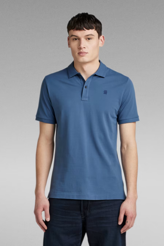 DUNDA SLIM POLO VINTAGE INDIGO