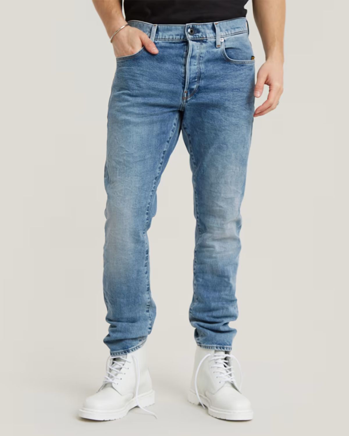 3301 REGULAR TAPERED JEANS LIGHT INDIGO AGED