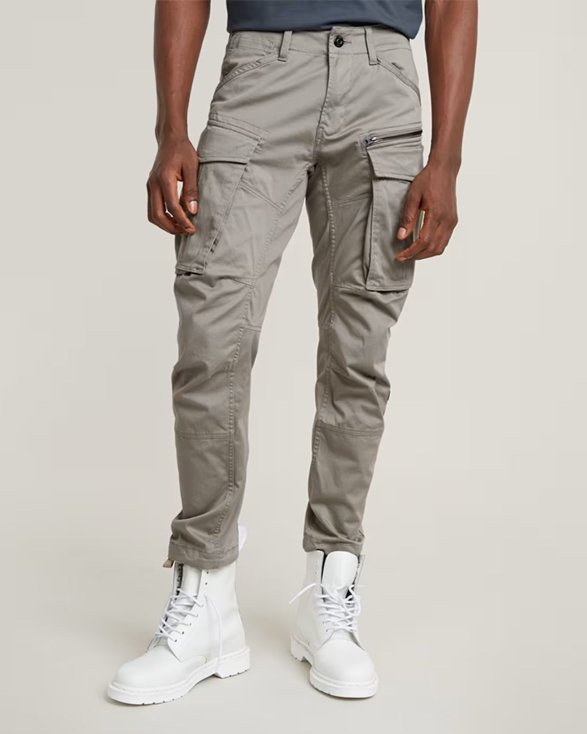 ROVIC ZIP 3D REGULAR TAPERED PANTS | ELEPHANT