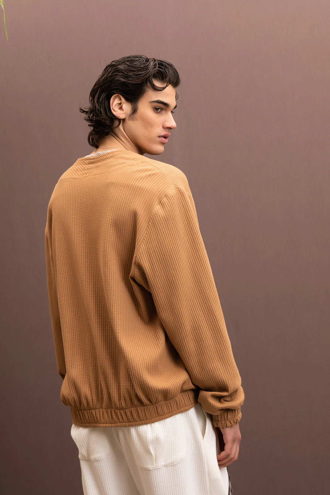 PIANO CARDIGAN OCHRE | DANTE MEN