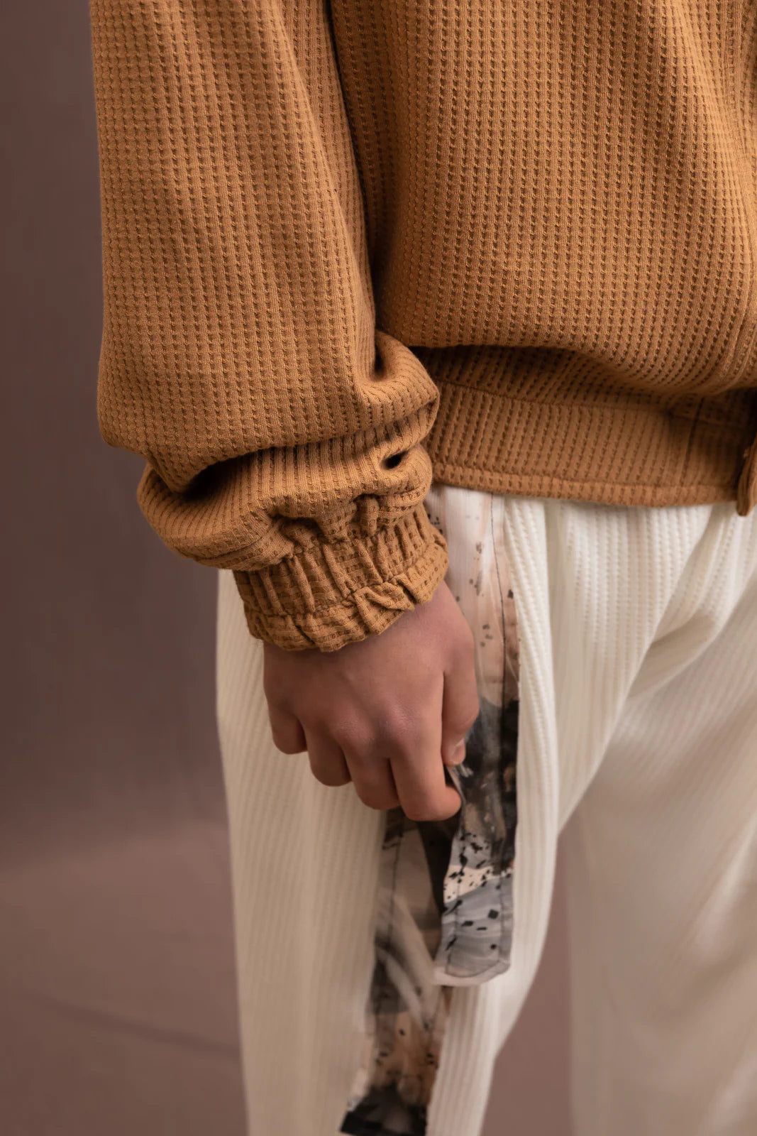 PIANO CARDIGAN OCHRE | DANTE MEN