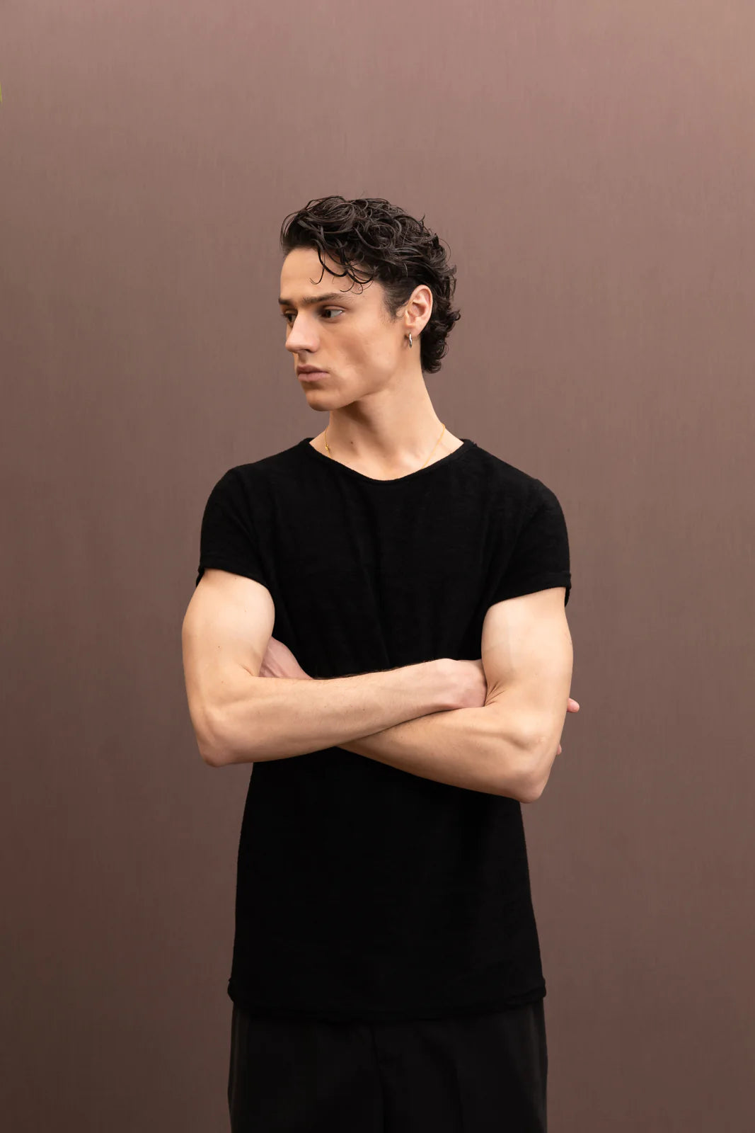 MENO BLACK T-SHIRT | DANTE MEN