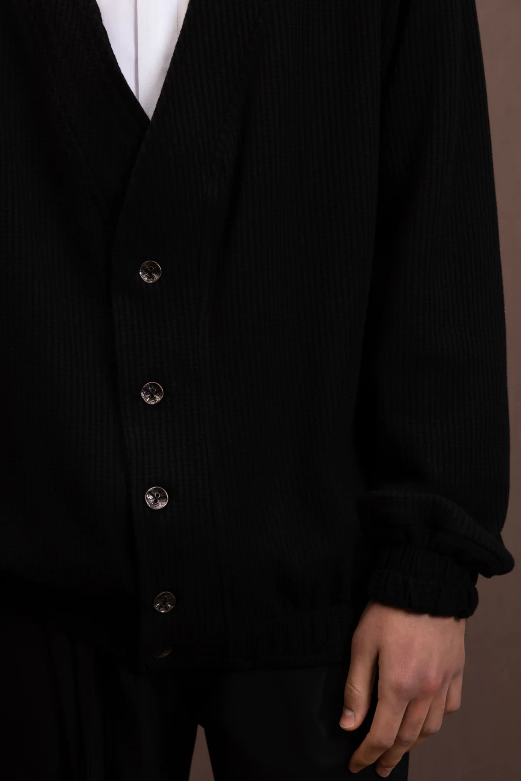 PIANO CARDIGAN BLACK | DANTE MEN