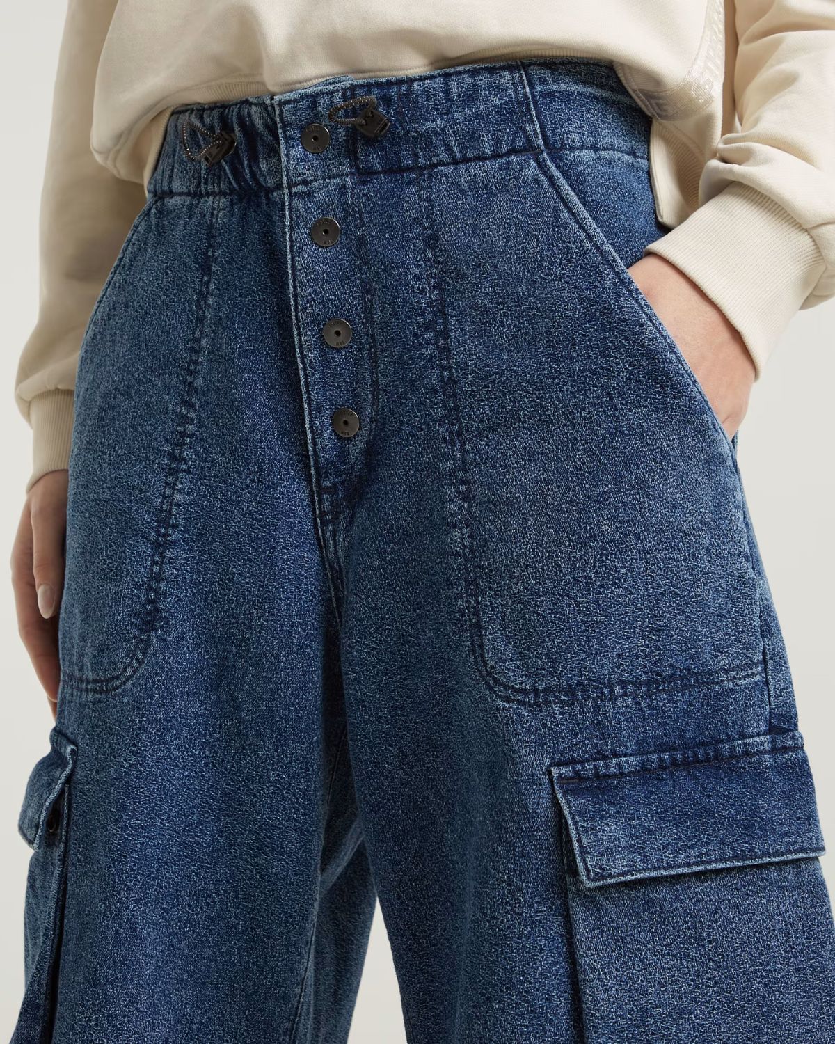 COCOON DENIM PANTS