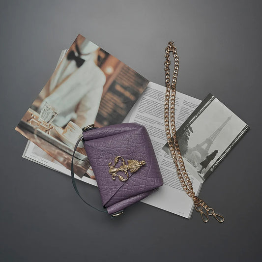 "UNCHAINED MELODY" PURPLE BAG | INDIVIDUAL ART LEATHER