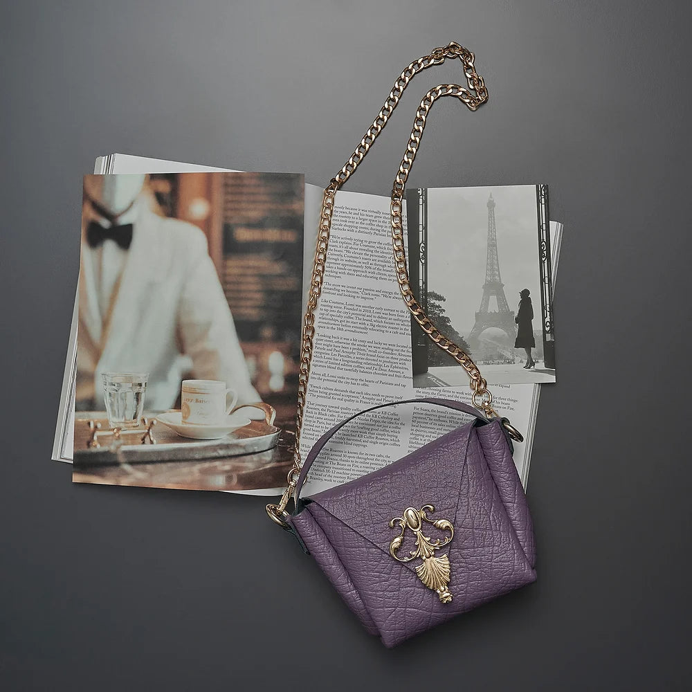 "UNCHAINED MELODY" PURPLE BAG | INDIVIDUAL ART LEATHER