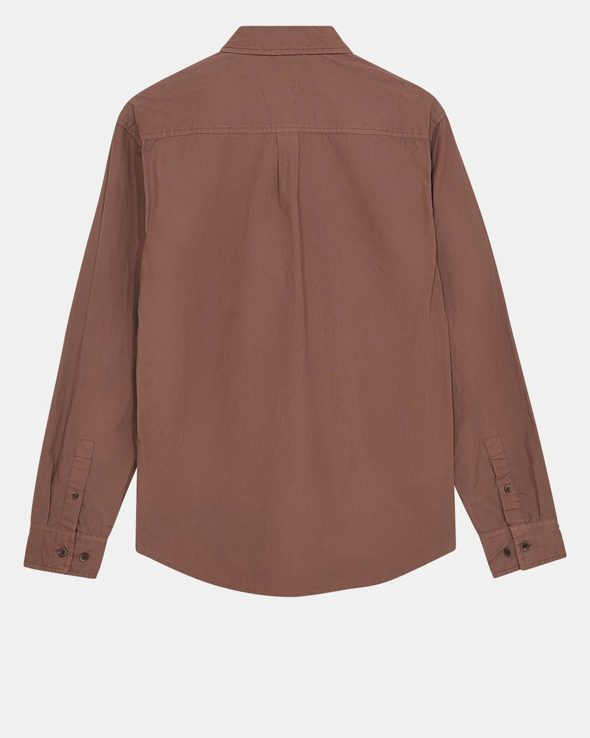 AKKONRAD L/S POPLIN SHIRT NOOS - COGNAC