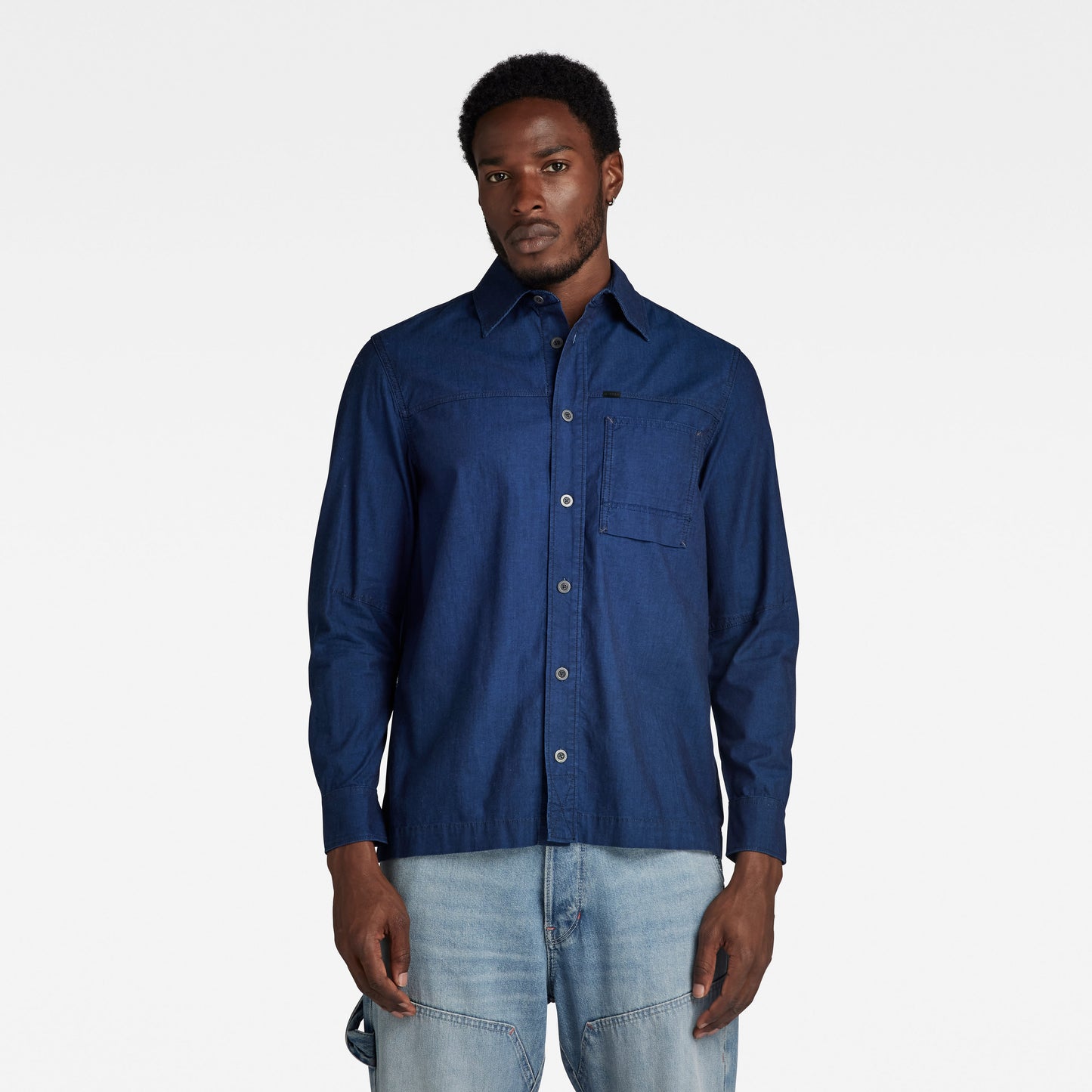 1-POCKET REGULAR DENIM SHIRT