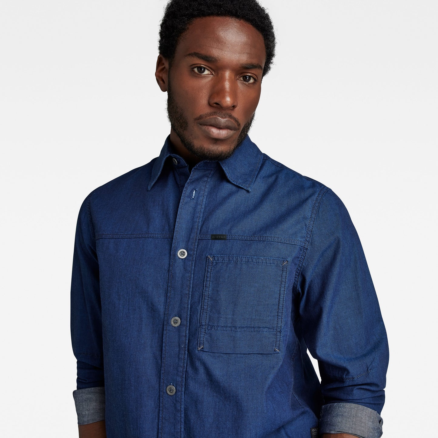 1-POCKET REGULAR DENIM SHIRT