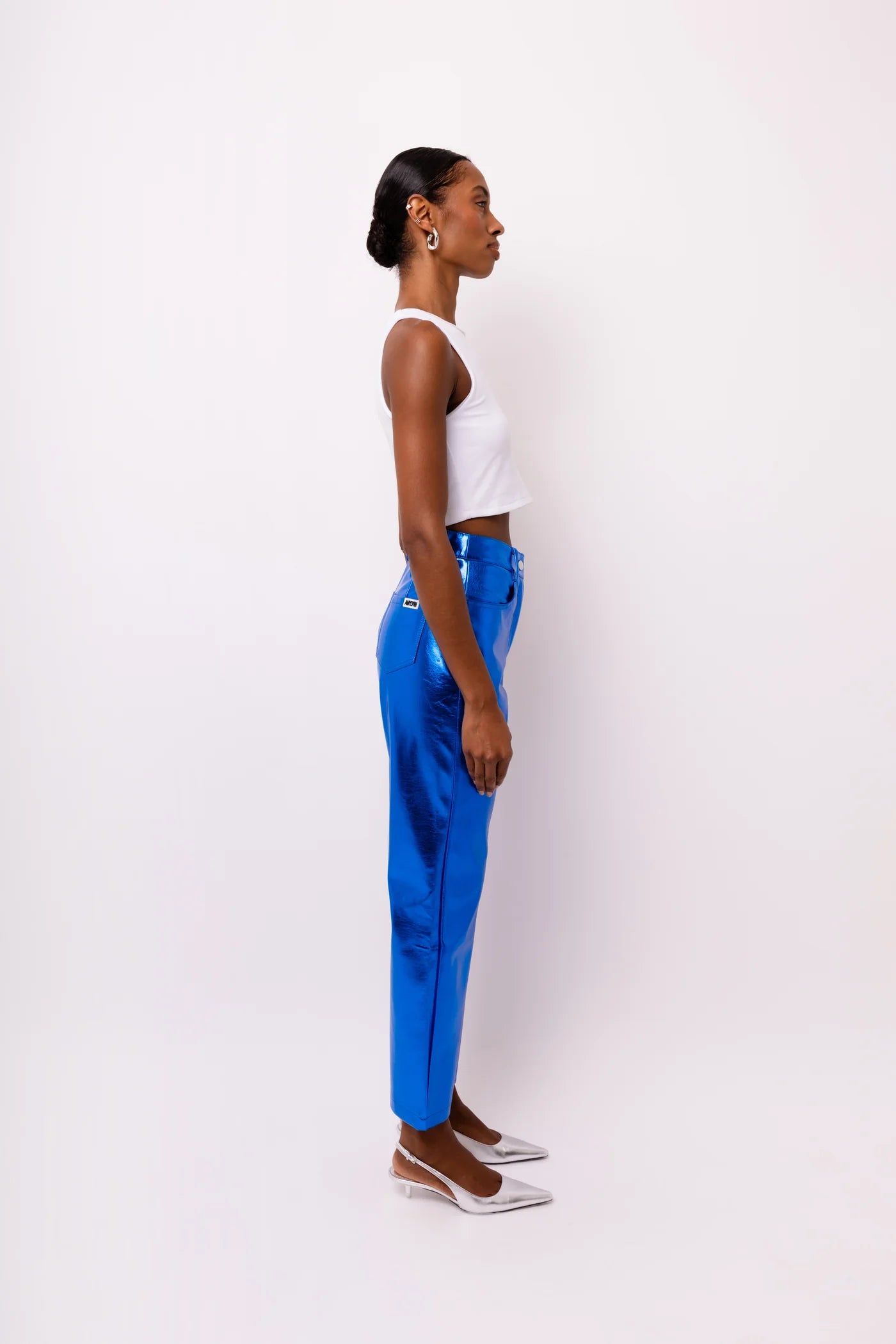 LUPE METALLIC BLUE PANTS