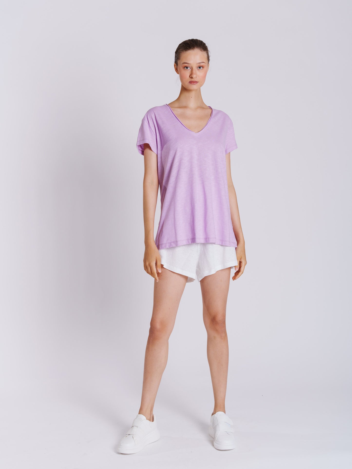 RINON V-NECK PURPLE