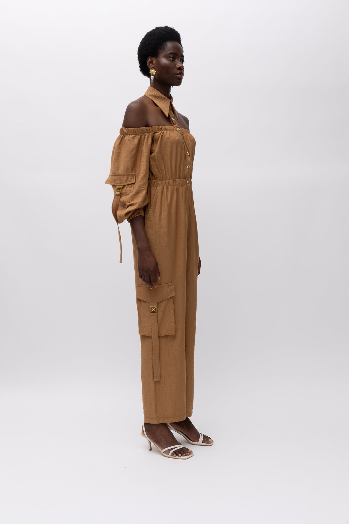 NORMA BROWN JUMPSUIT