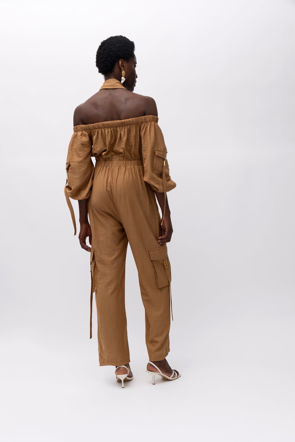 NORMA BROWN JUMPSUIT