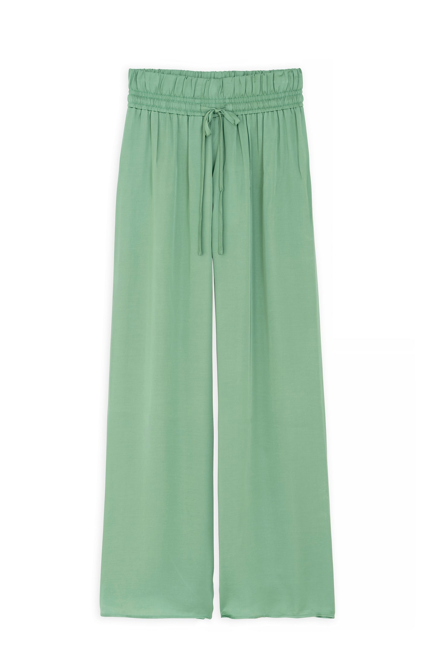 SATIN FINE WIDE LEG PANTS | PHILOSOPHY