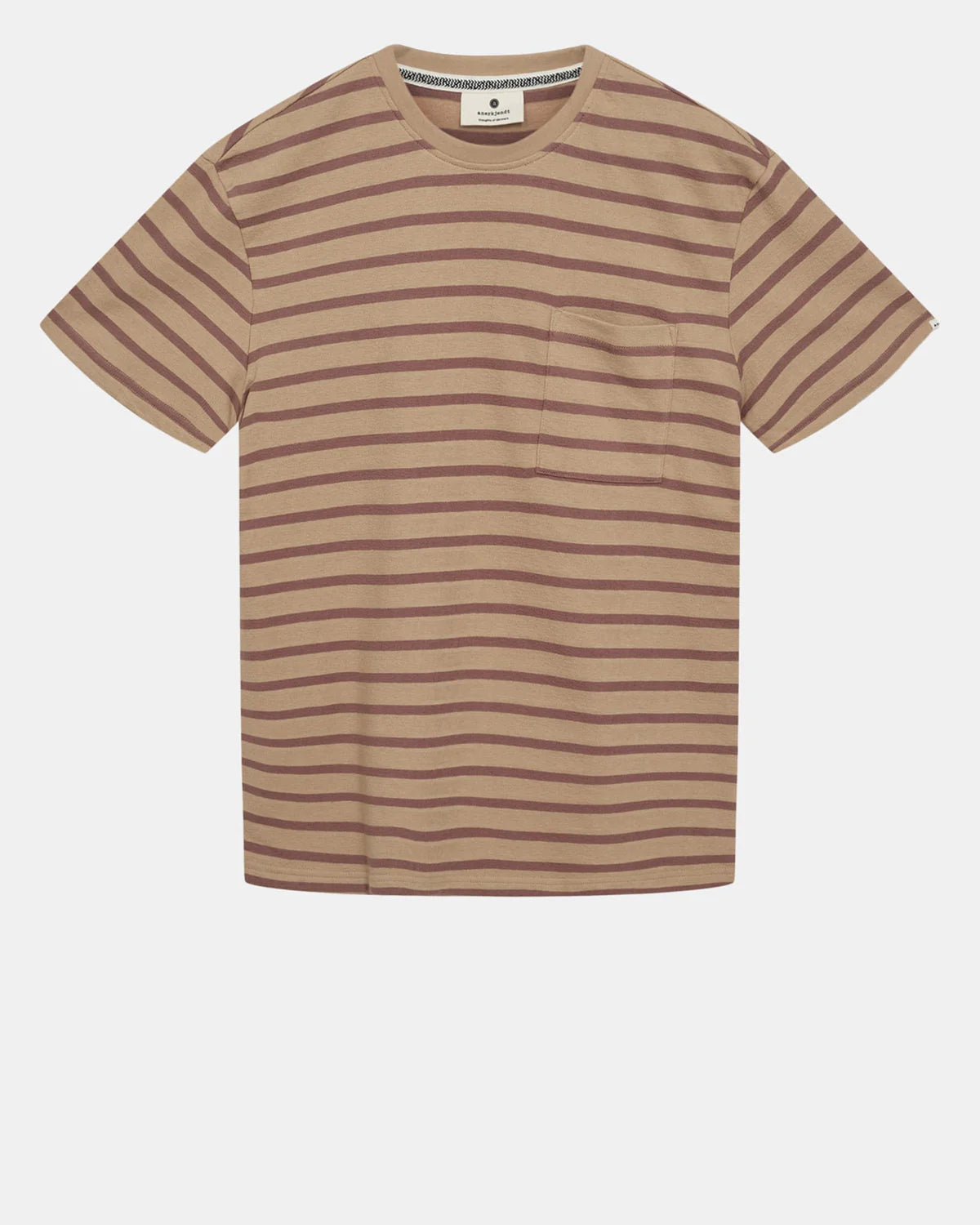 901540-5523 AKKIKKI S/S STRIPE TEE - GOTS - INCENSE - Image 1