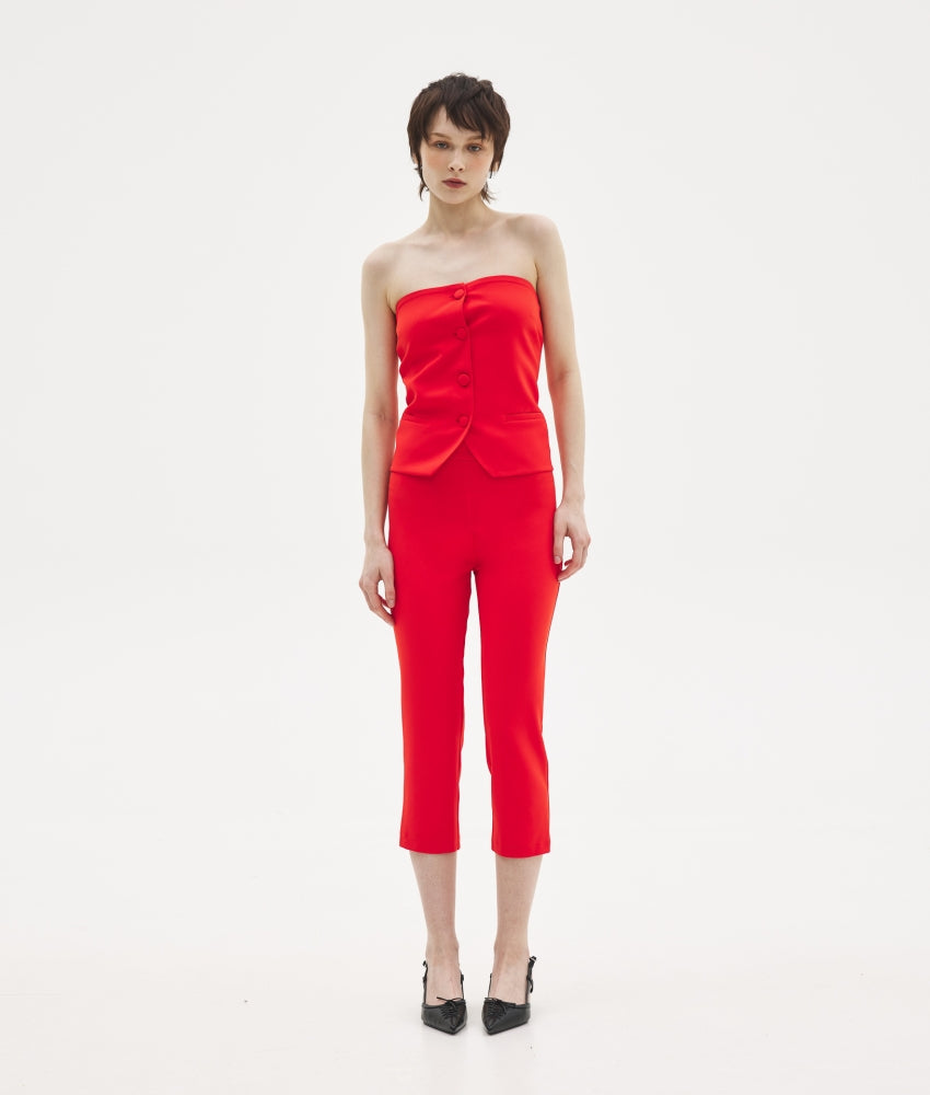 daniella-jeans ERIKA CAPRI RED - Image 1