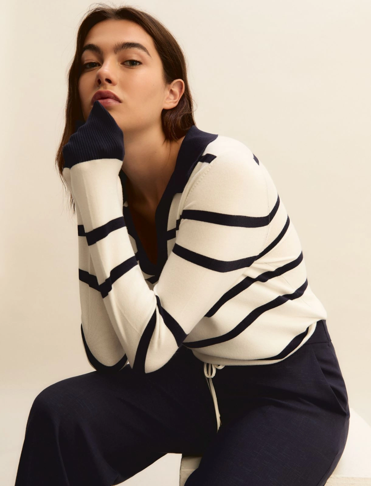 IMG_4761 EMMDELFINO STRIPPED BLOUSE - Image 1