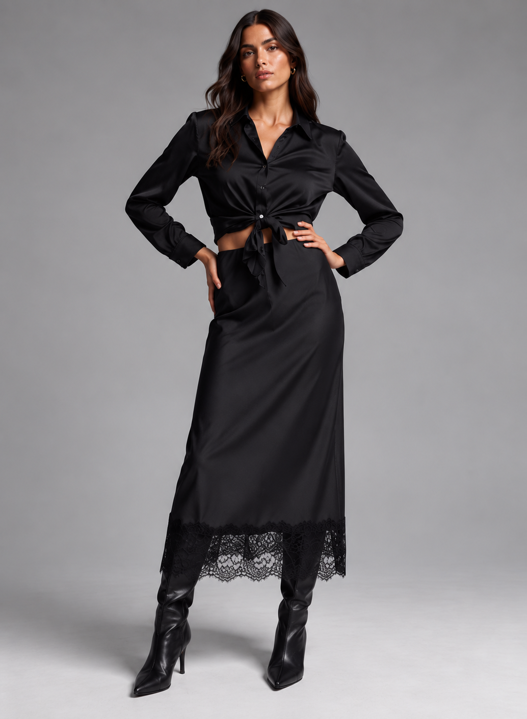 Emmgelatina- Dark Grey Skirt