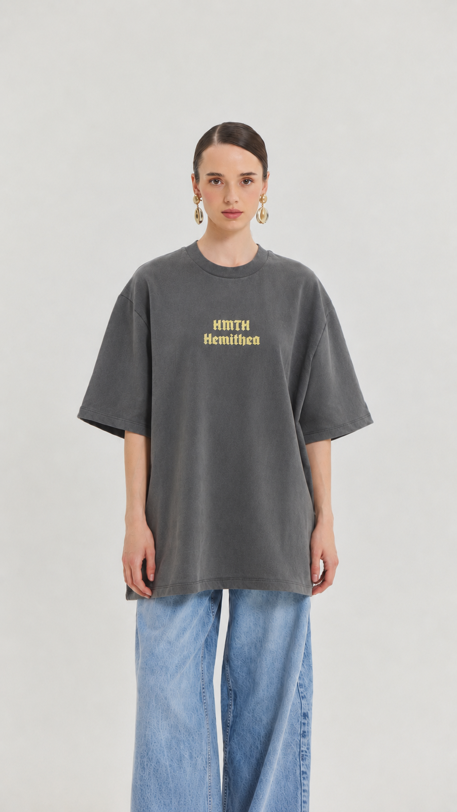 Cheetah-T-shirt-Used-Grey-yellow-tape- Cheetah Grey(Yellow Tape) - Image 1