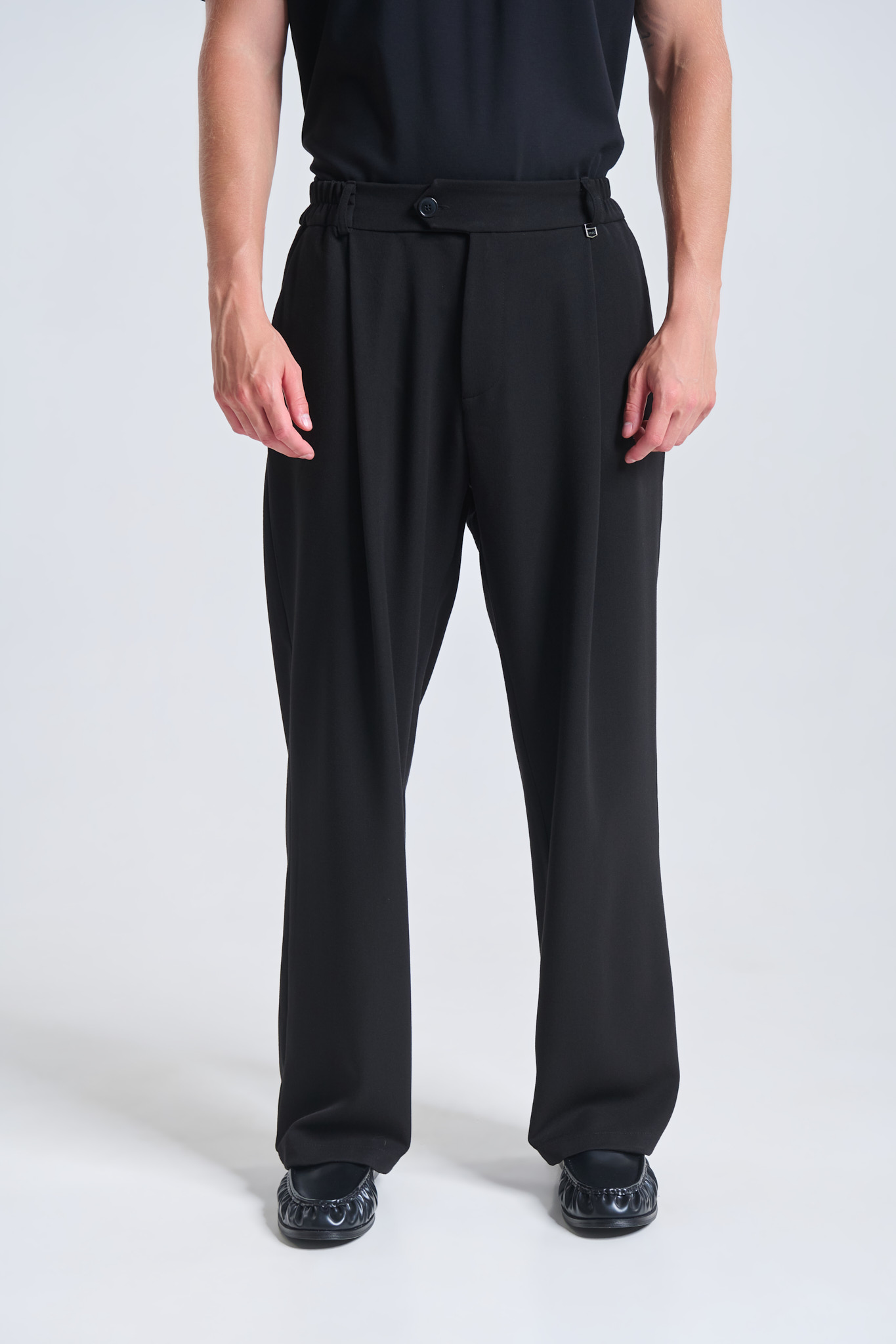 P-2305_005_01 Wide leg Παντελόνι με Πιέτα - Image 1