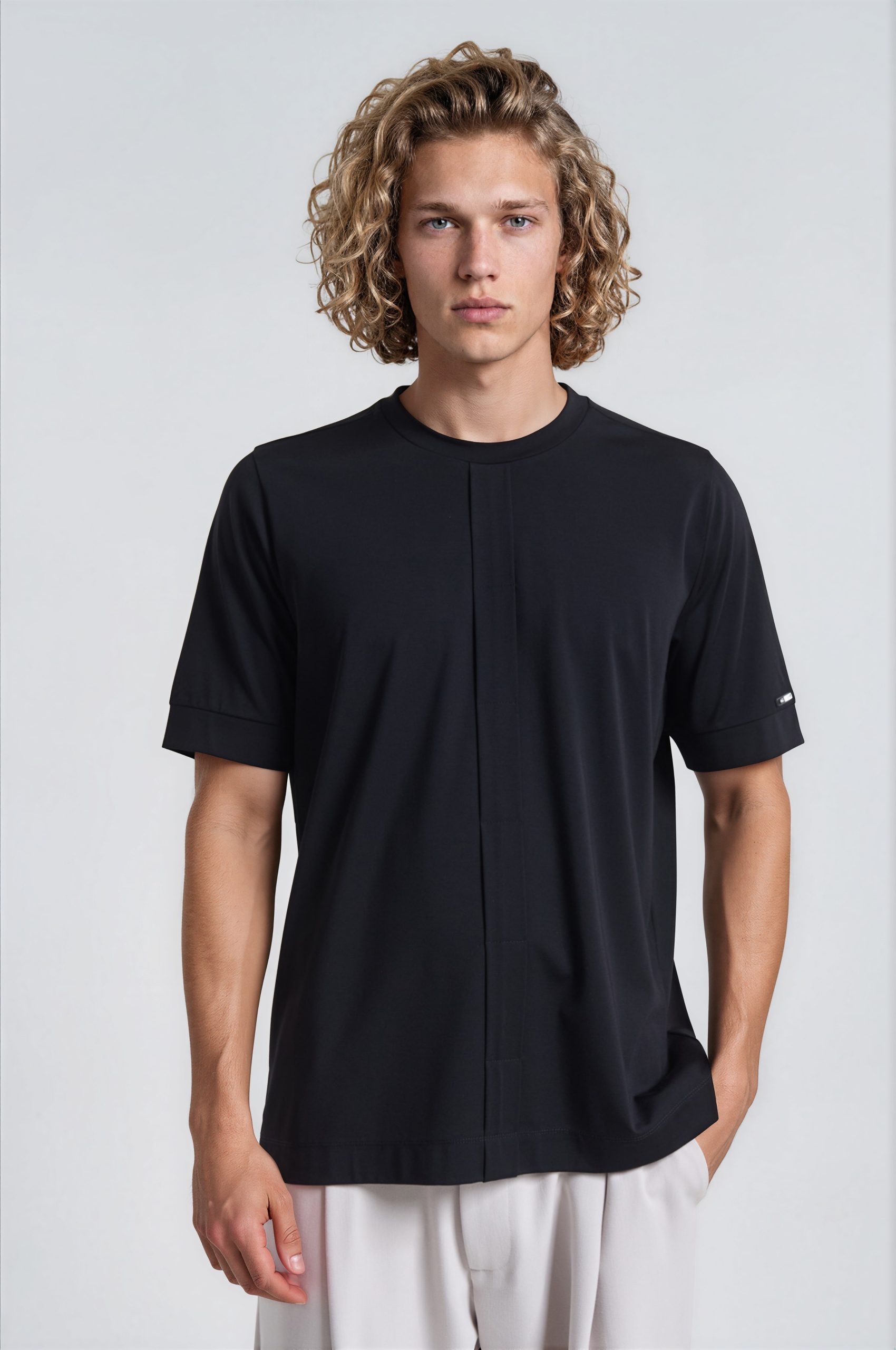 P-2328_003_01 Βεαδινό T-Shirt με Ραφή Εμπρός - Image 1