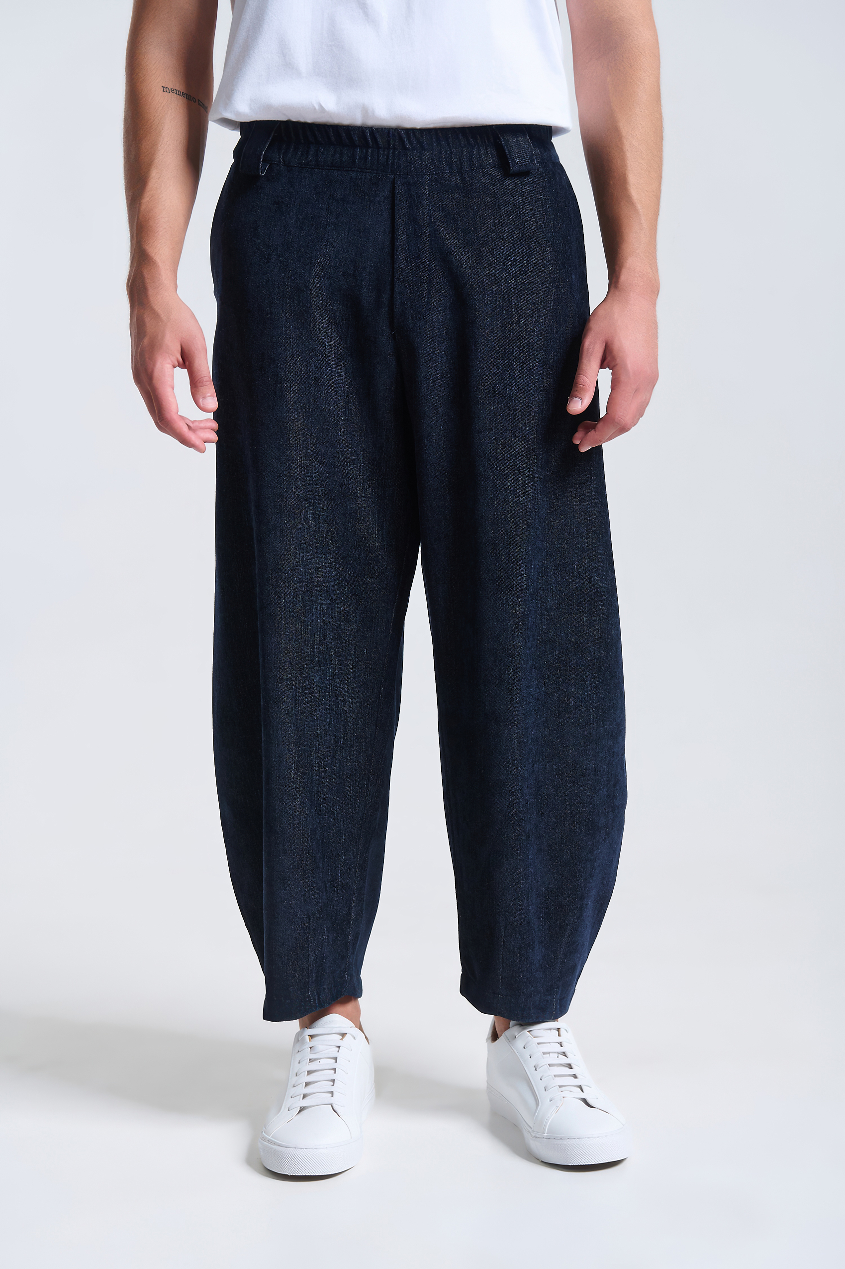 P-2332_031_03 Denim-Look Velur Παντελόνι - Image 1