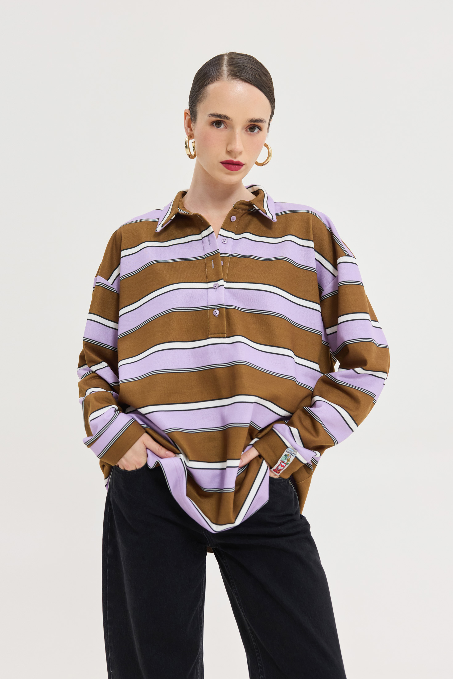 hemithea24766 Sidecar Sweatshirt (Purple)-Hemithea - Image 1