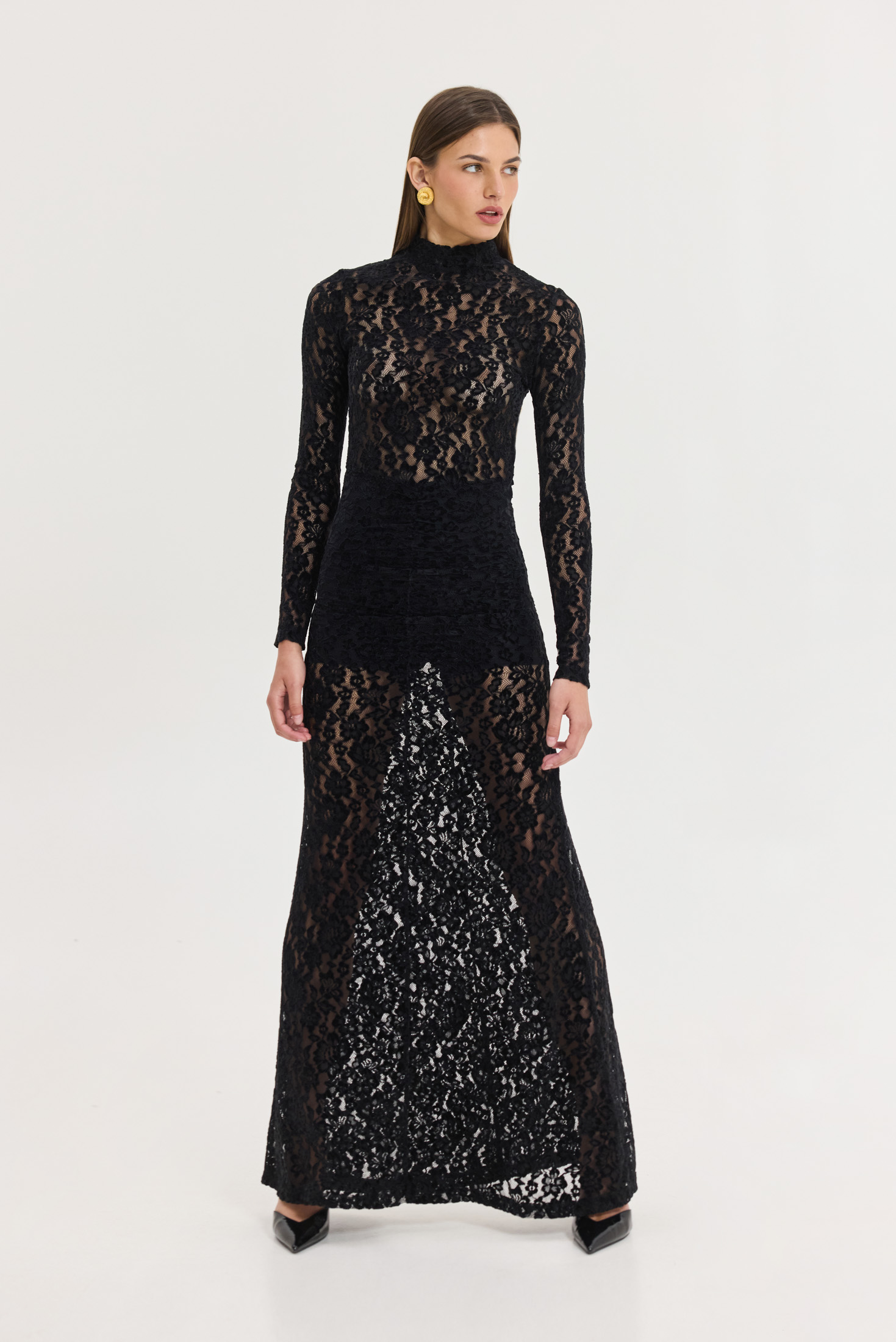 hemithea24864 Mandarino Dress (Black)-Hemithea - Image 1
