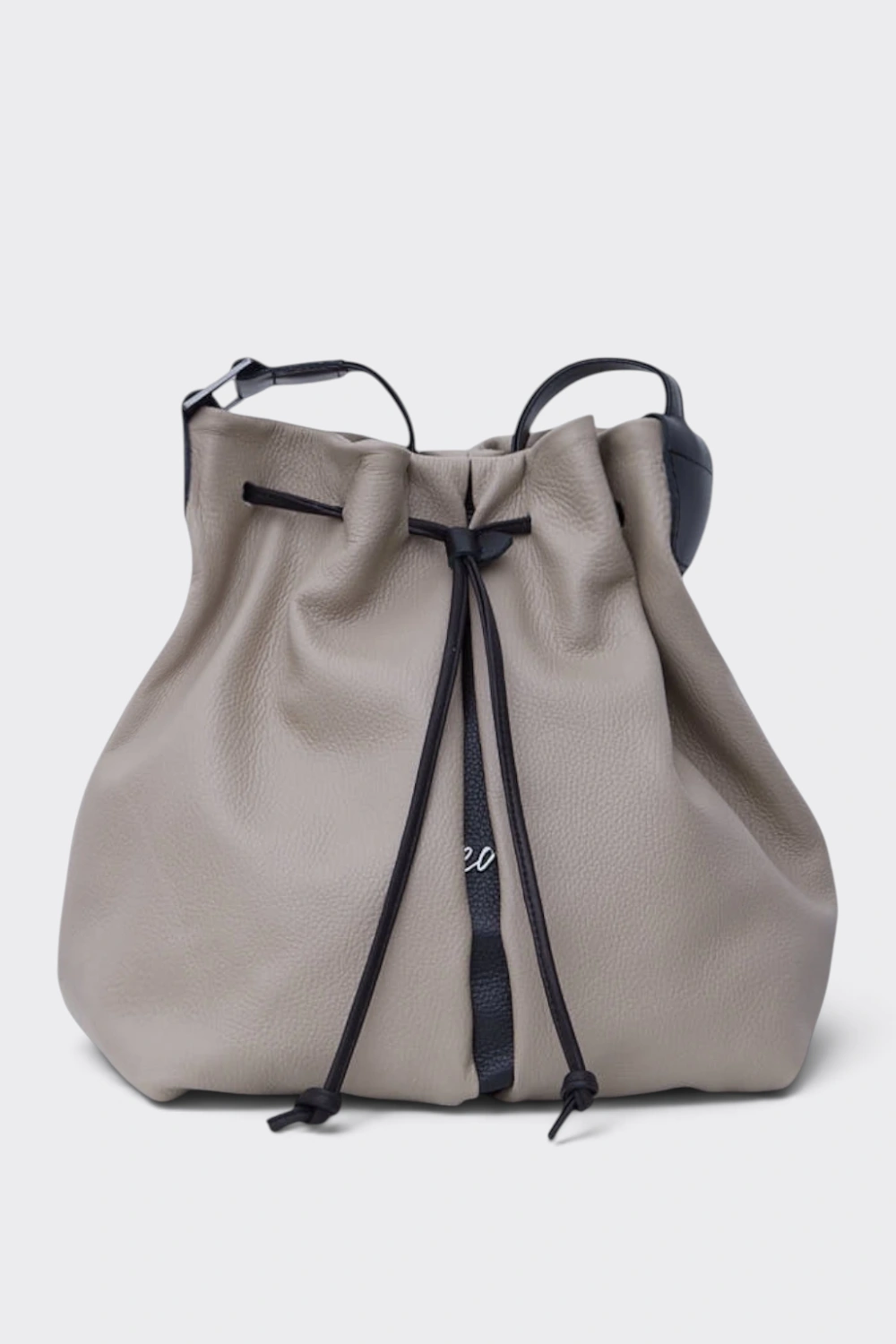 FW26-POUCHES_1 Beige Baggy Bag-Elena Athanasiou - Image 1