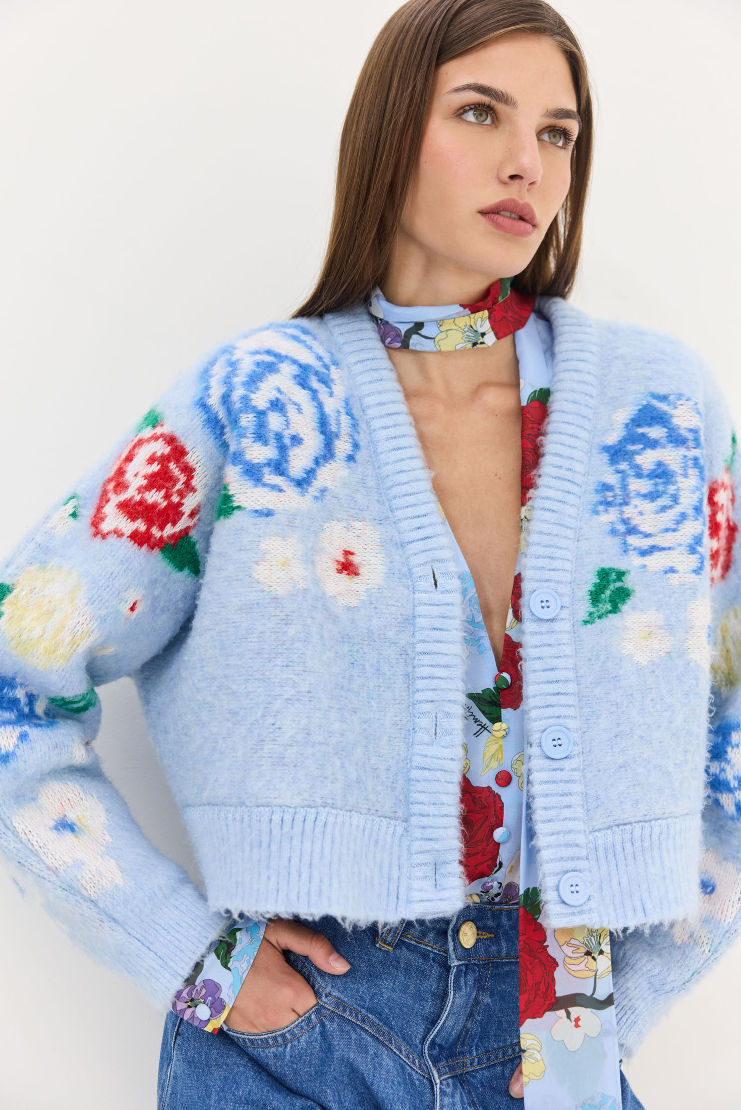 Hemithea311950 Capricorn Cardigan (Light Blue)-Hemithea - Image 1