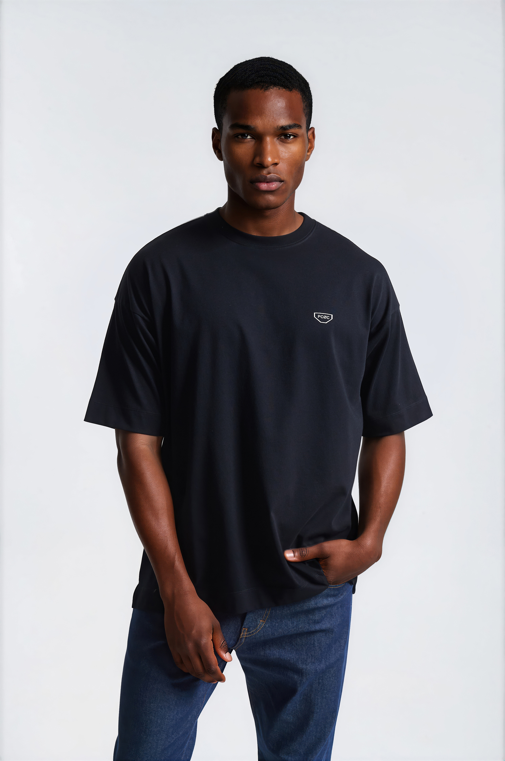 P-2379_003_01 Ανδρικο Oversized T-shirt με Τυπωμα - Image 1
