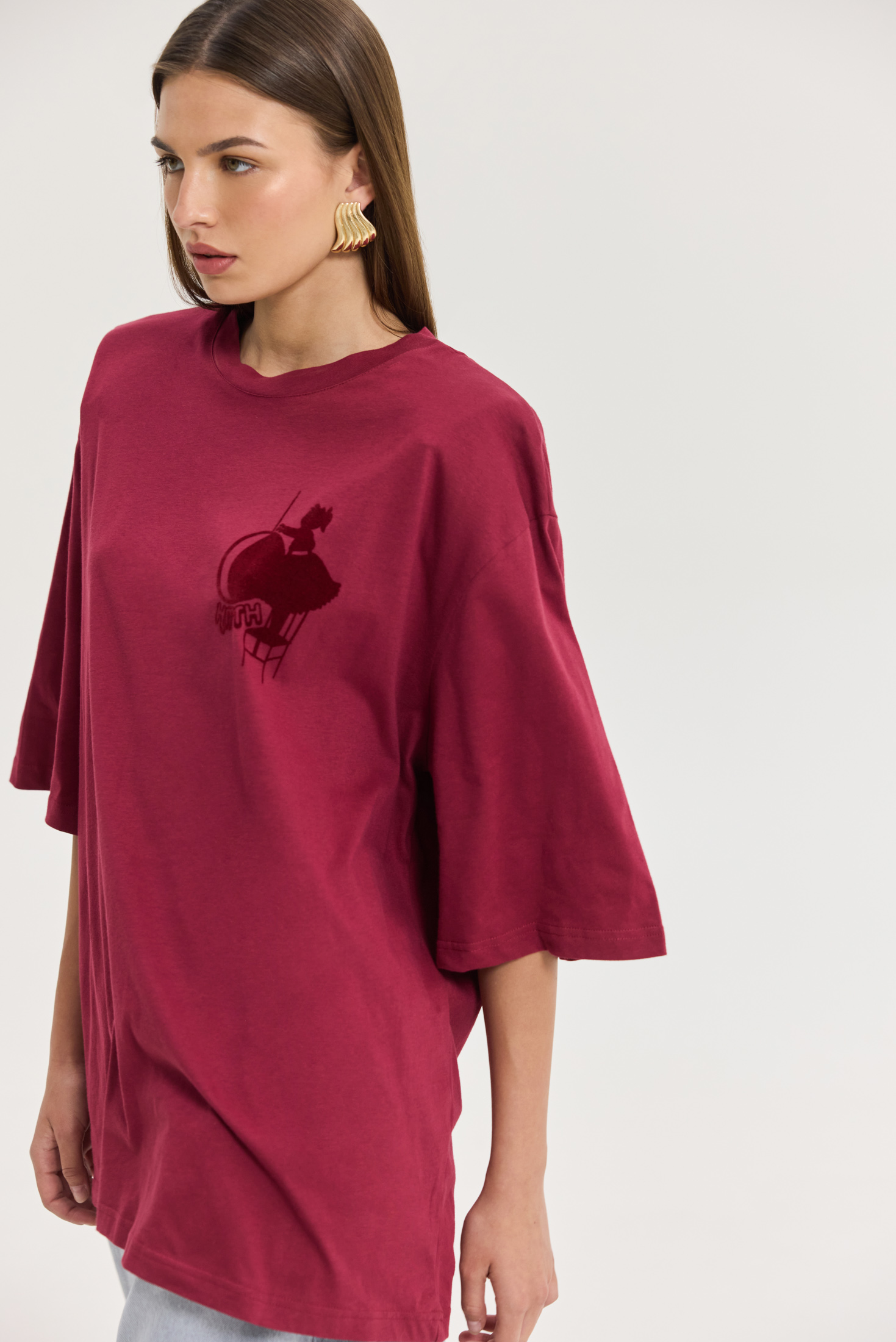 hemithea26889 Sahara T-Shirt (Bordeaux)-Hemithea - Image 1