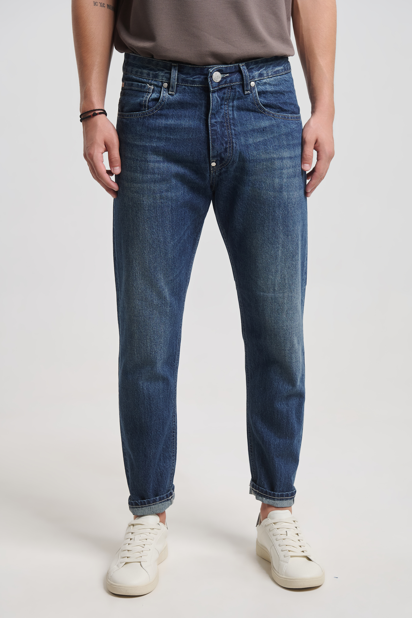 royal denim 150 Sendai Medium Blue Stone Washed Jeans-Royal denim - Image 1